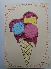 мастер-класс "Разноцветное мороженное"